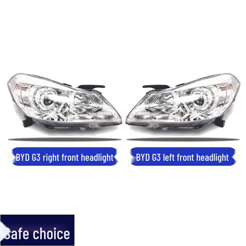 Headlight Cover Assembly for 2010-2013 BYD G3/G6: High/Low Beam Outer Shell Driver Side - Left, Single Pack