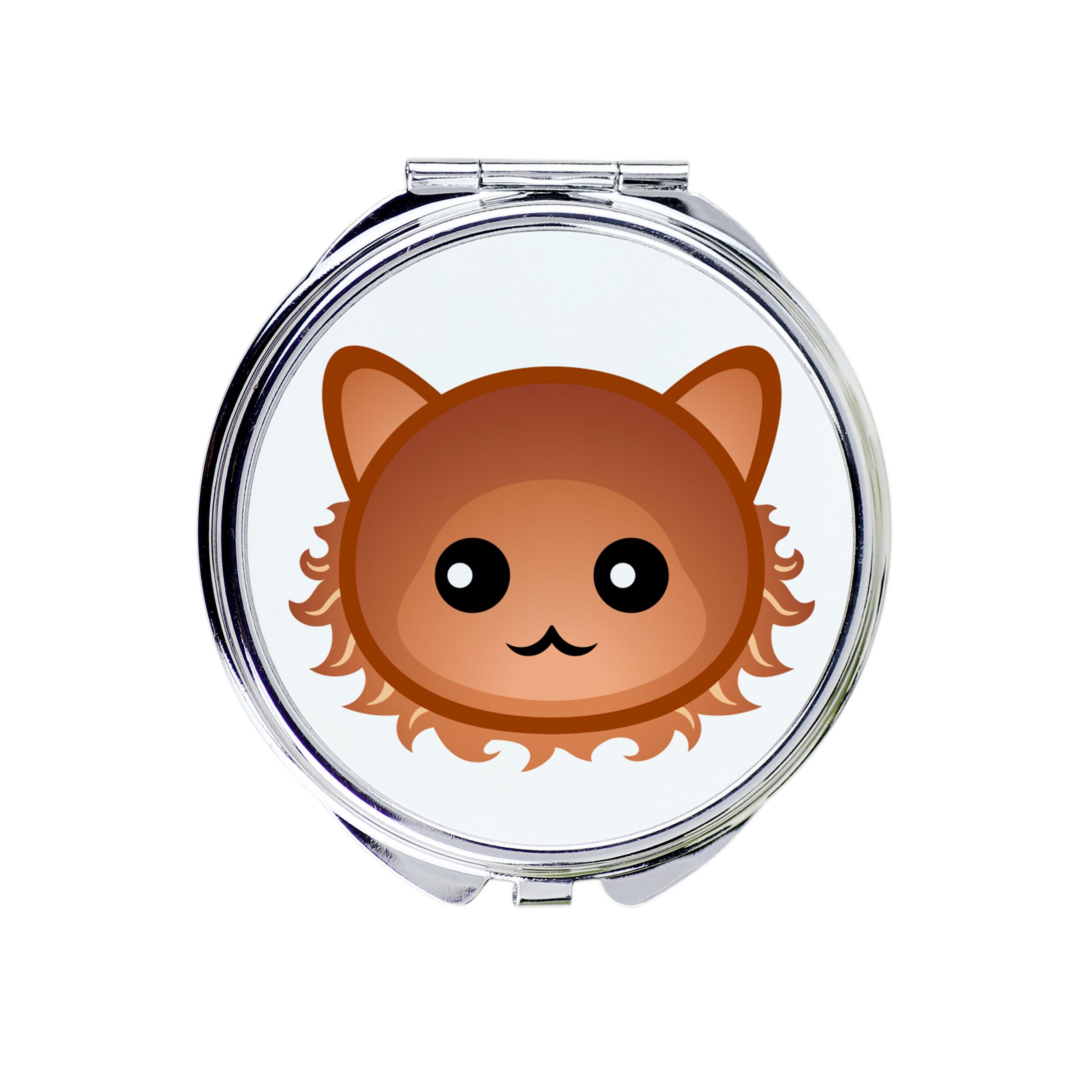 

Laperm - pocket mirror for a purse by Art-Dog