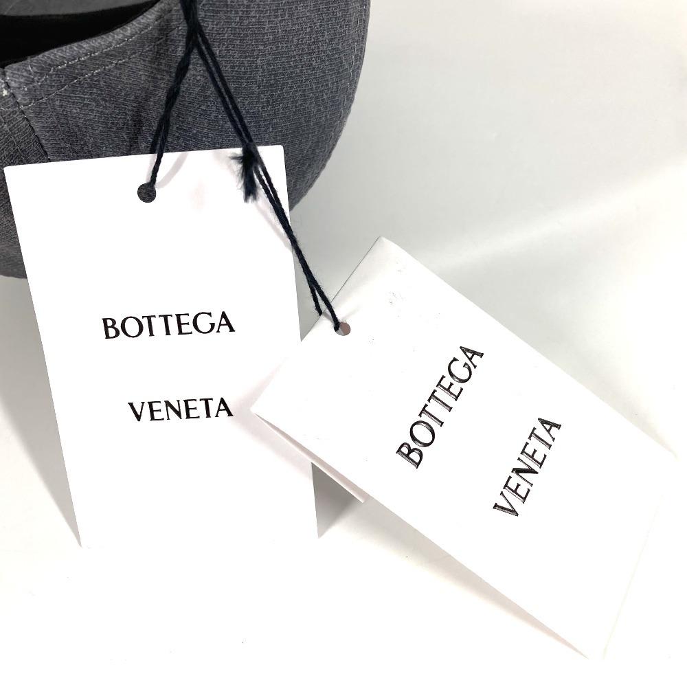 BOTTEGA VENETA 739329 BV Logo Hut Kappe Baseballkappe Polyester / Baumwolle Grau Basierend
