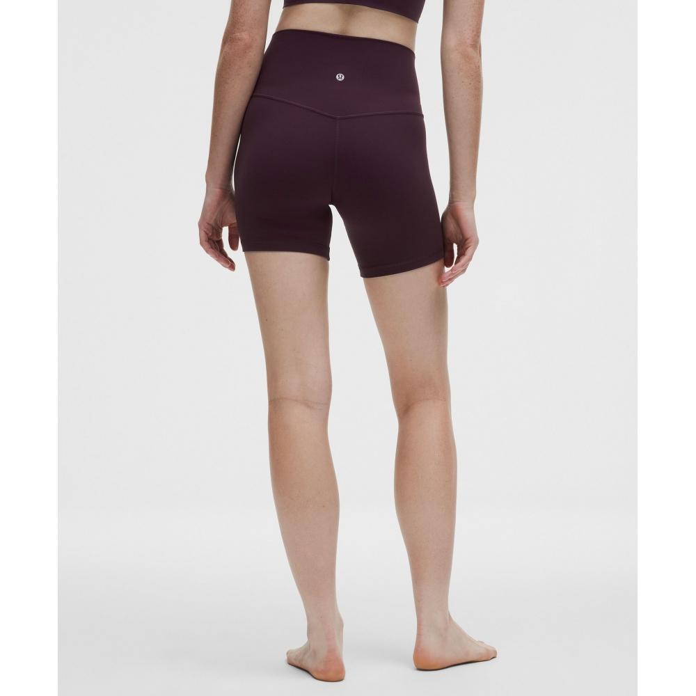 Lululemon Align  High Rise Short 6  Black Plum