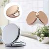 Portable Solid Color Metal Round Case Double-Side Pop-Up Pocket Makeup Mirror