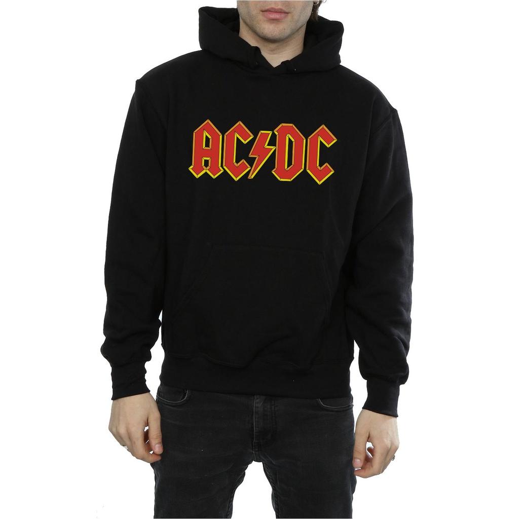 AC/DC Sweat à capuche en coton avec logo pour homme