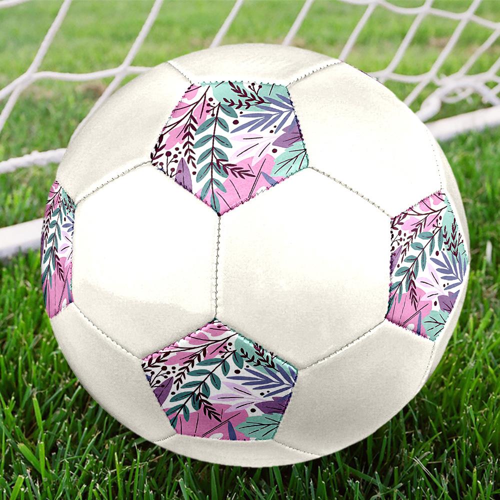 1PC Abstract Floral Soccer Ball Size 5 Football Machine Sewn Indoor/Outdoor Universal Football A50