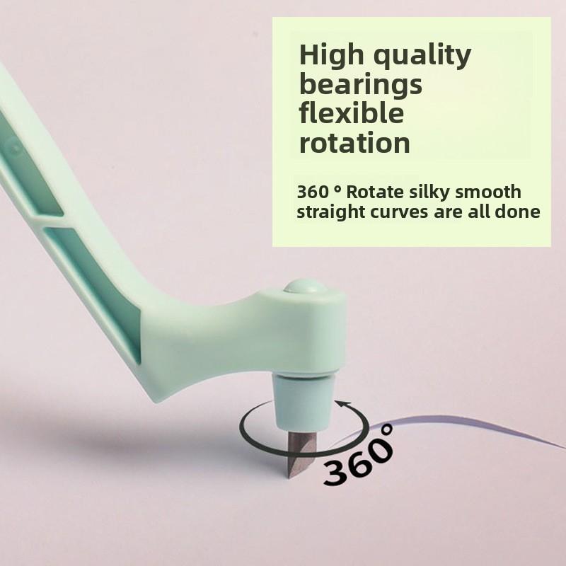 360° Rotating Carving Knife Simple Handbook Paper Cutting Carving Knife Office Cutting Tool DIY Utility Knife