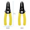 6 Inch Multifunctional Wire Stripper Pliers for AWG22-10, Cable Stripping Cutting Hand Tool for Electric Wire