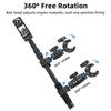 Camera Clamp With 360 Adjustable Arm And Double Ball Head Mount For Motorcycle Biking Action Camera Accessories