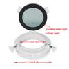 ABS Round Boat Porthole Fishing Boats Kayak Port Hole Anti-Rust 4mm Tempered Glass Waterproof Pre-drilled Opening Portlight