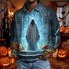 Cămașă cu nasturi și mânecă lungă pentru bărbați de Halloween