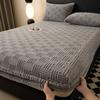 Jacquard Fitted Sheet Bedding Soft Warm Mattress Cover Thick Bed Cover Anti-mites Winter Non-slip Mattress Protective Cover 1pc