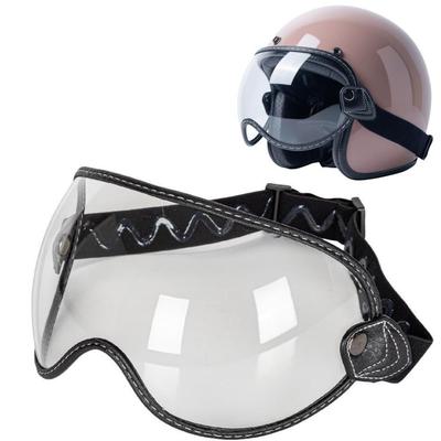 [Wayocfei] Motorcycle Goggles, Motocross Goggles, Dirt Bike ATV Goggles with Elastic Band (Clear - Transparent)