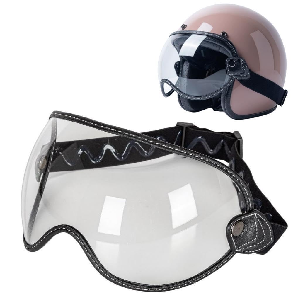 

[Wayocfei] Motorcycle Goggles, Motocross Goggles, Dirt Bike ATV Goggles with Elastic Band (Clear - Transparent)