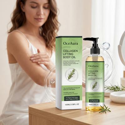 OceAura Kollagen Straffendes Körperöl Anti-Aging Dehnungsstreifen Narben Reparatur Pflegend für Trockene Hautpflege Frauen Nach der Dusche Körperöl