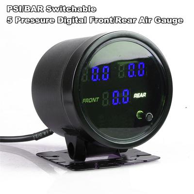 12V Air Pressure Gauge Car Motorcycle Air PSI Meter 60mm 2.5inch Turbo Boost Gauge Controller 5pcs 1/8NPT Electrical Sensors