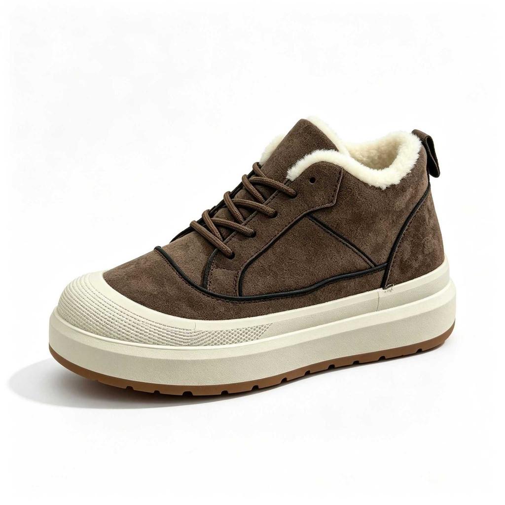 Autumn and winter new hair generation women's velvet casual shoes anti-collision hemming toe non-slip and wear-resistant baseplate shoes