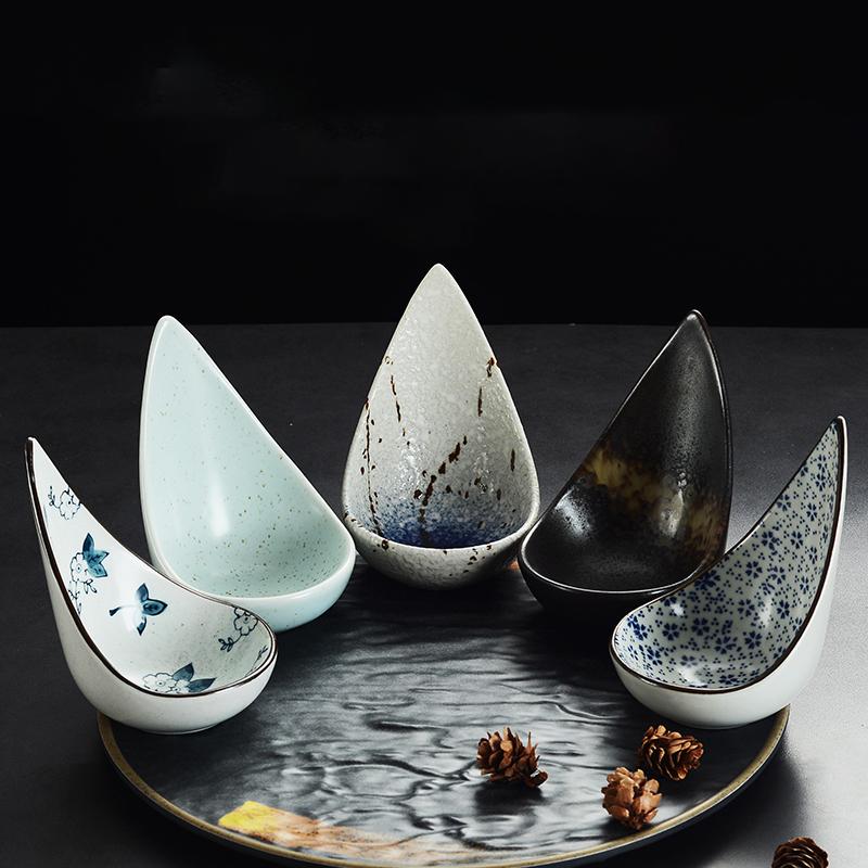 Japanese Seasoning Bowl Snack Mustard Sushi Plate Restaurant Appetizer Dish Cold Dish Snack Dessert Dish Ceramics Tableware