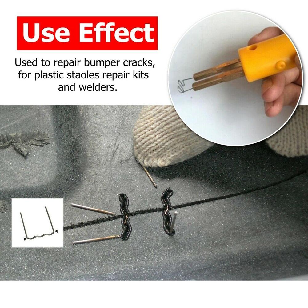 200pcs Flat Staples 0.6/0.8mm Hot Stapler For Plastic