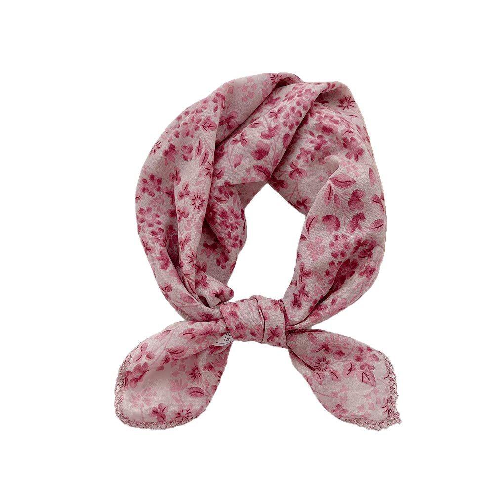 70 Baumwolle und Leinen Kleiner quadratischer Schal Seidenschal Damen Literarischer und dekorativer Schal Kleiner frischer Schal Mädchen Stirnband Kopftuch Dekorativer Seidenschal