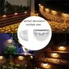 Solar-Powered Half-Circle Fence Lights Outdoor Wall Sconces Ambient Lighting Home Stair Lights Pillar Lights Outdoor Night Lights