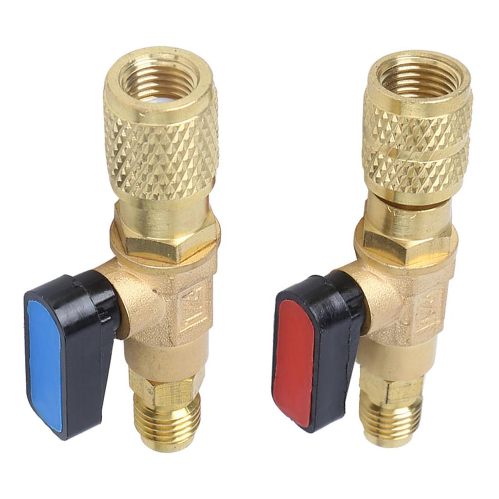 Kältemittelventil Klimaanlage Ladeschlauch Adapter Kugelhahn für R22 R410A