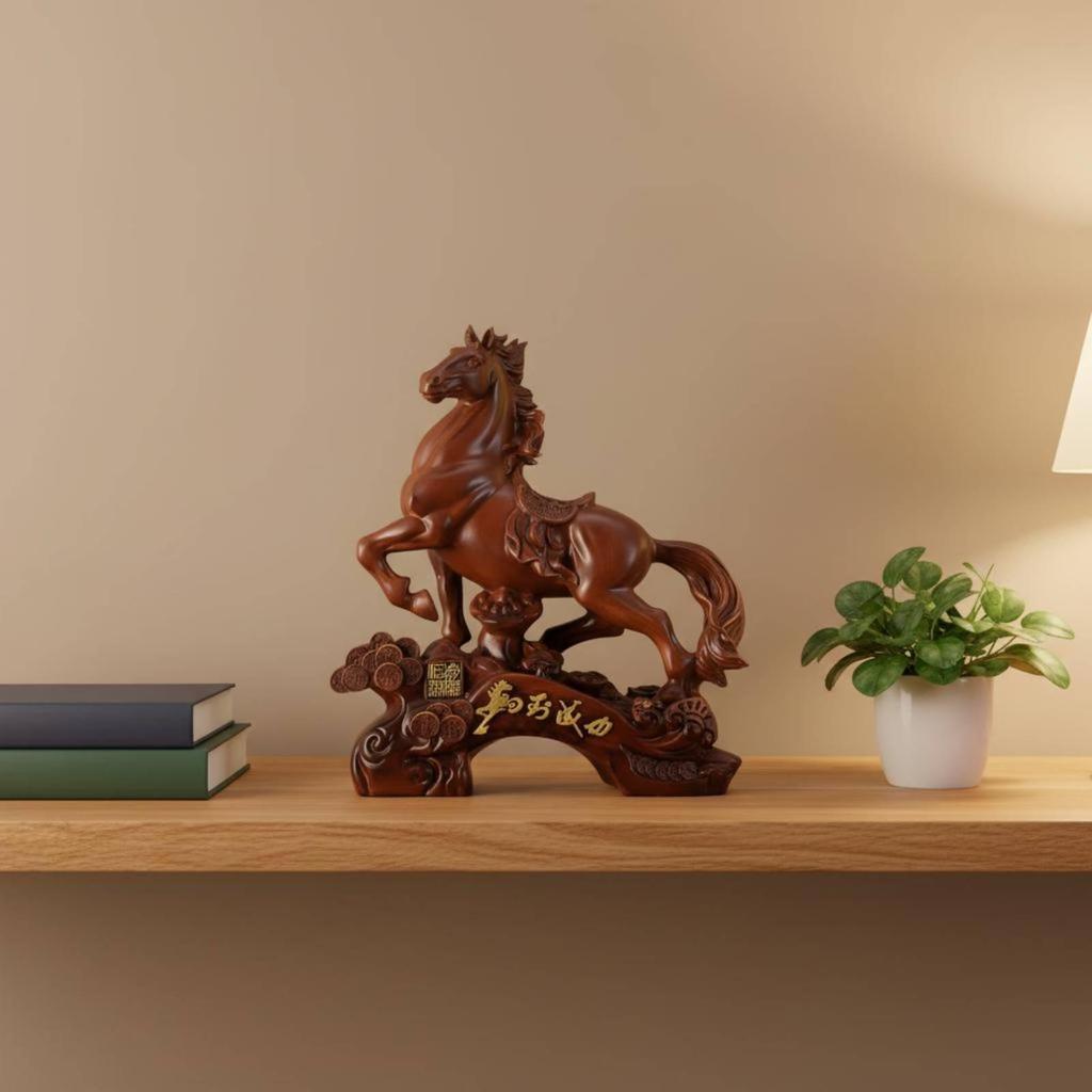 Success Horse Figurine Meticulous Craftsmanship Feng Shui Ornament