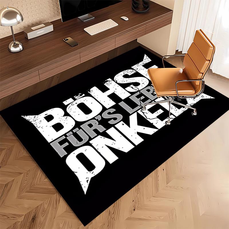1pc Böhse Onkelz Band Print Area Rug - Soft, Washable Non-Slip Indoor Mat, Living Room, Home Office Decorative Rug,Office Decorative