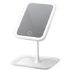 A84X-Portable Travel 3-Color Touch Adjustable LED Light Cosmetic Mirror, USB Rechargeable, 90 Degree Free Rotation