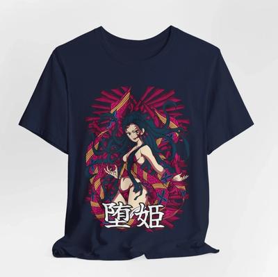 Anime Graphic Tee, Daki T-Shirt for Otaku Fans, Japanese Manga Shirt