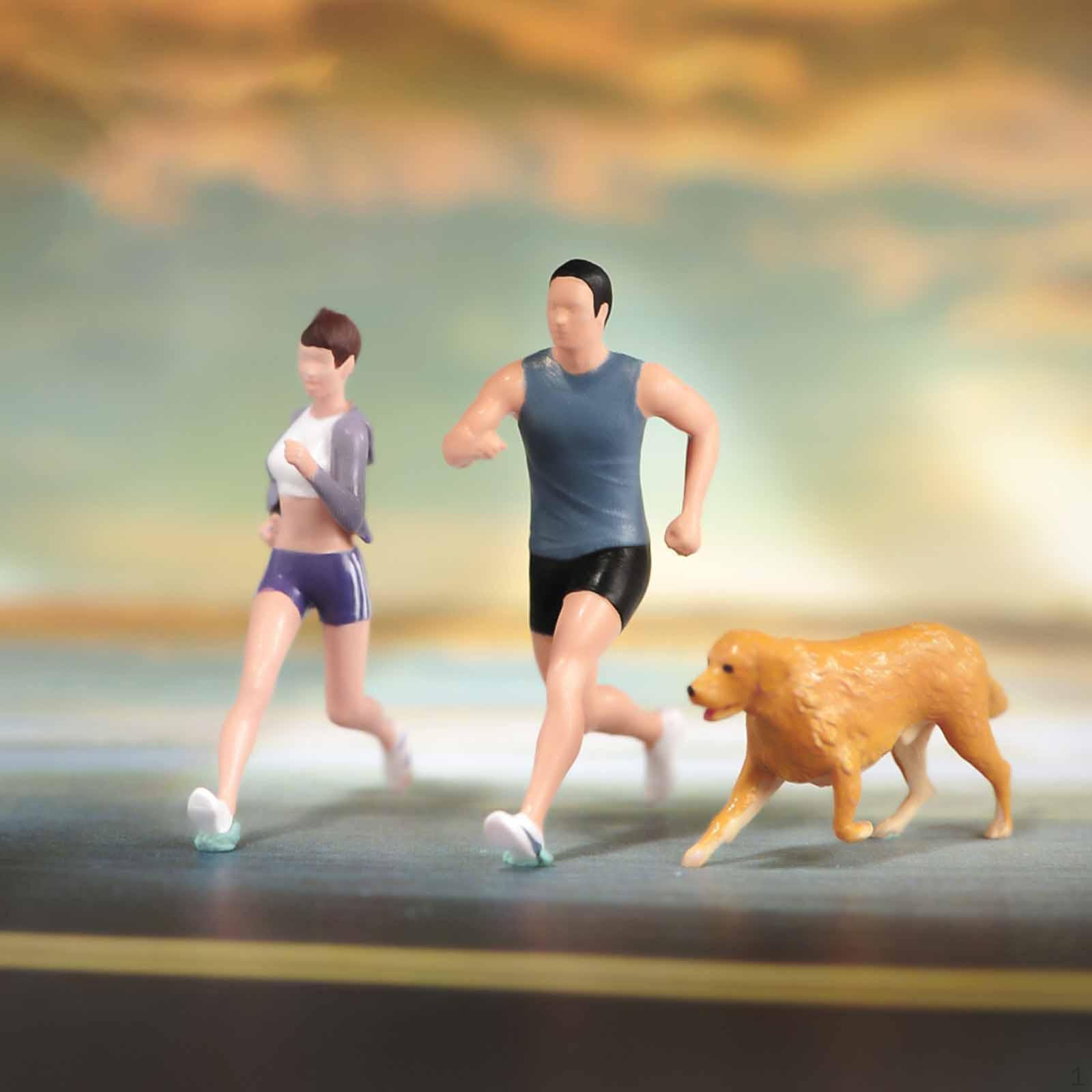 

Miniature Figures Model ,Tiny People Figure Hand Painted Realistic for Photography Props 1 87