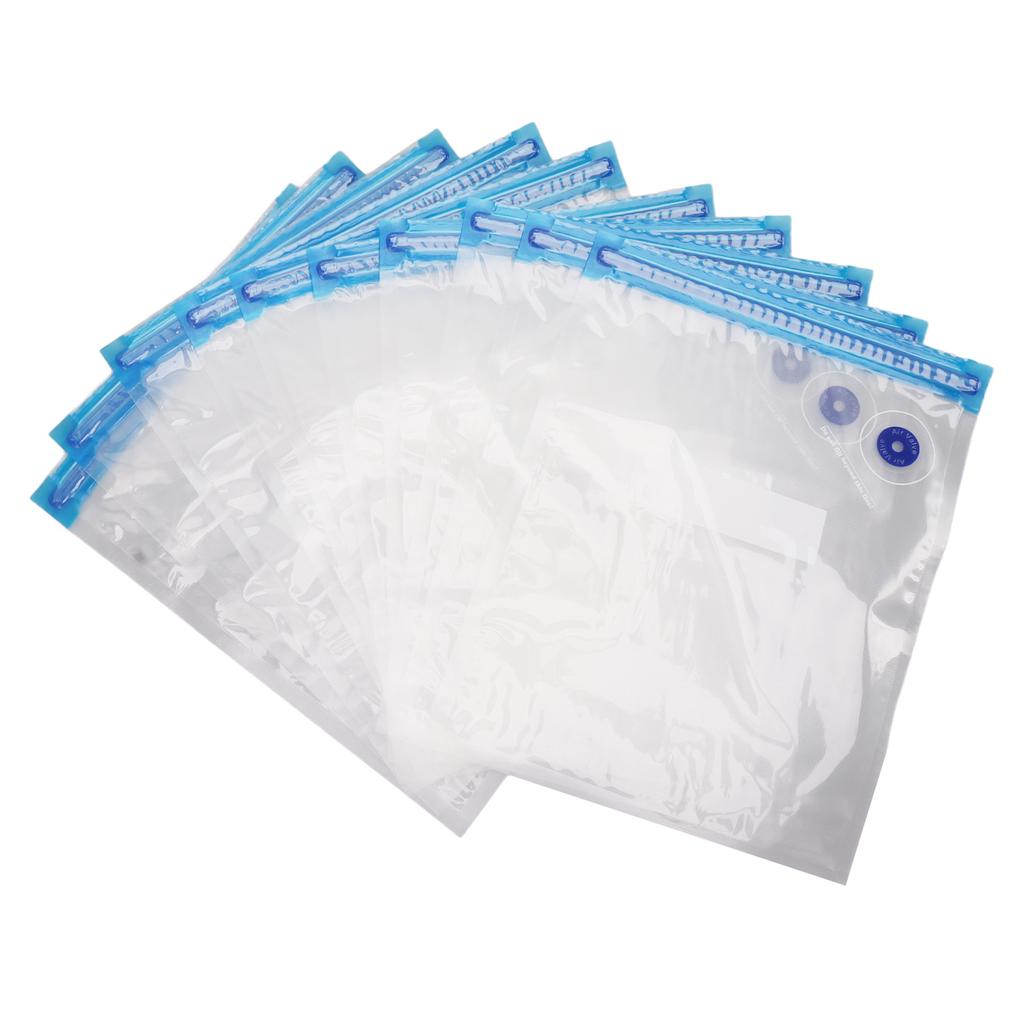 10pcs Vacuum Sealer Bags Multipurpose Food Vacuum Compression Bags for Cooked Food Vegetables Fruits 28x22cm