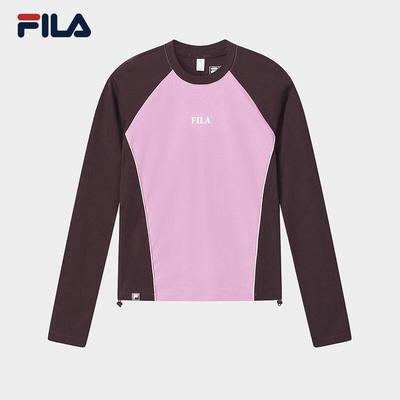 Women's Yang Mi Collection Color-block Knit Long Sleeve T-Shirt