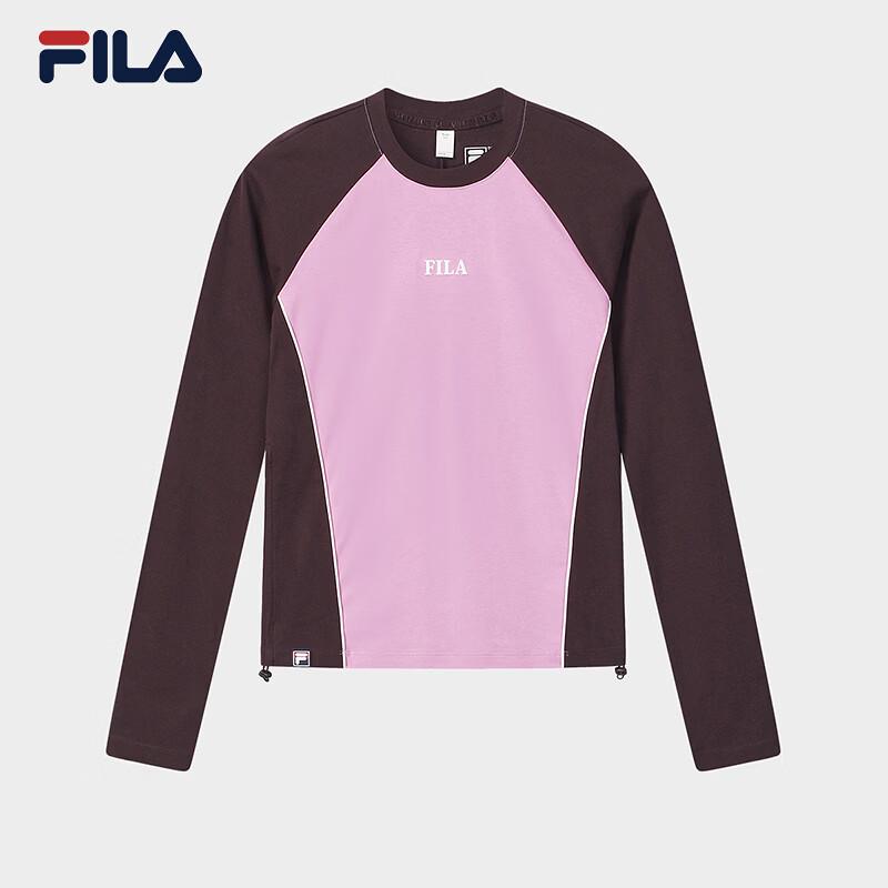 FILA Women s Yang Mi Collection Color-block Knit Long Sleeve T-Shirt L