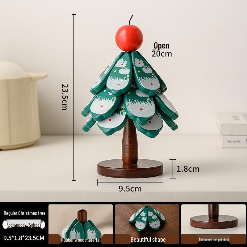 Tree-Themed Heat-Resistant Coaster - Creative Holiday Tea Cup Pad