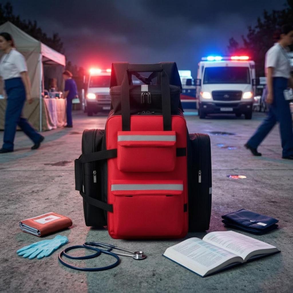 Assistance Backpack Waterproof First Aid Large-Capacity Emergency Bag