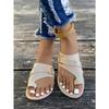 Summer New Large Size Women's Shoes Toe Sleeve Fashion Flat Heel Casual Women's Sandals