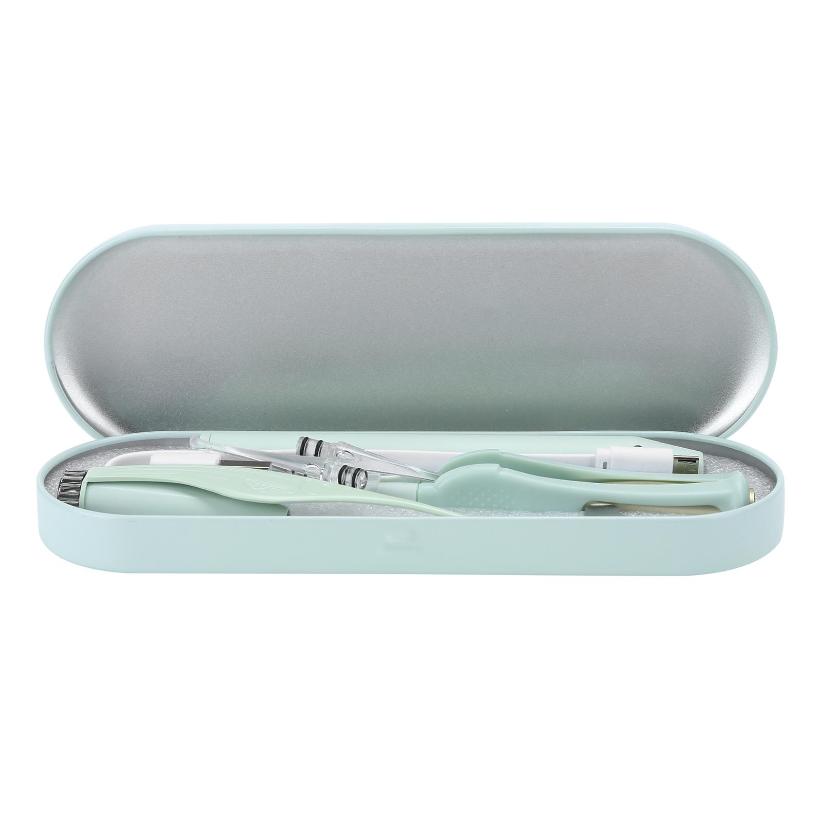 

3Pcs Set LED Light Ear Wax Remover Set USB Nose Ear Cleaner Spoon Children Clean ToolGreen