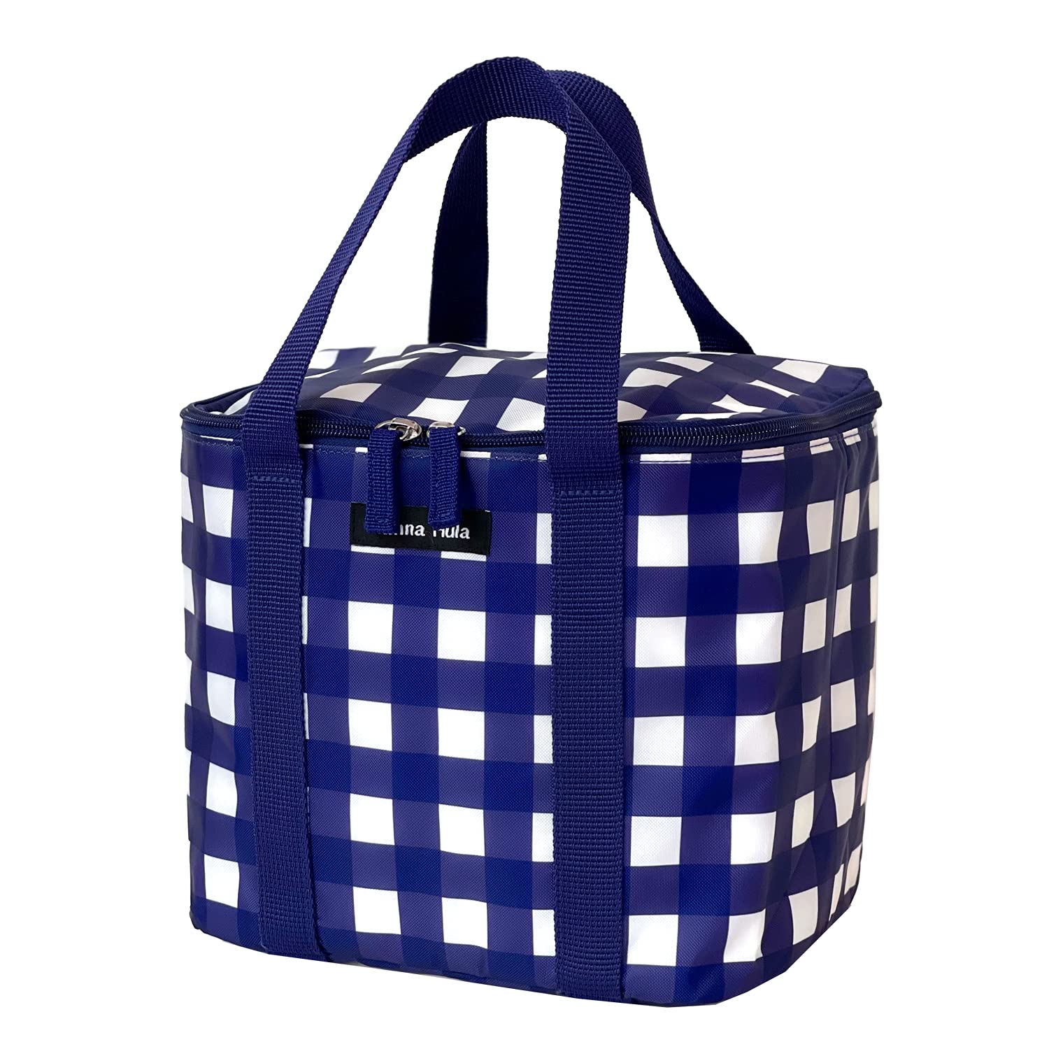 

Hannah Hula Shopping Cooler Bag Gingham Navy TNS-WC-GNV