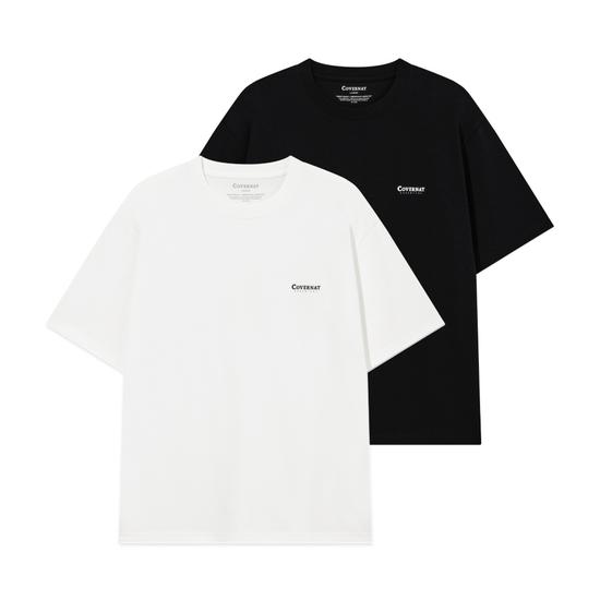 Cool Cotton 2-Pack T-Shirts Black XS