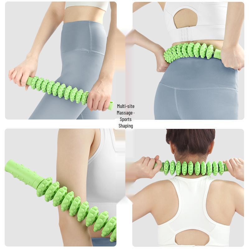 Bionic Ten-Wheel Roller: Bendable Massage & Arm Strength Exercise Combo