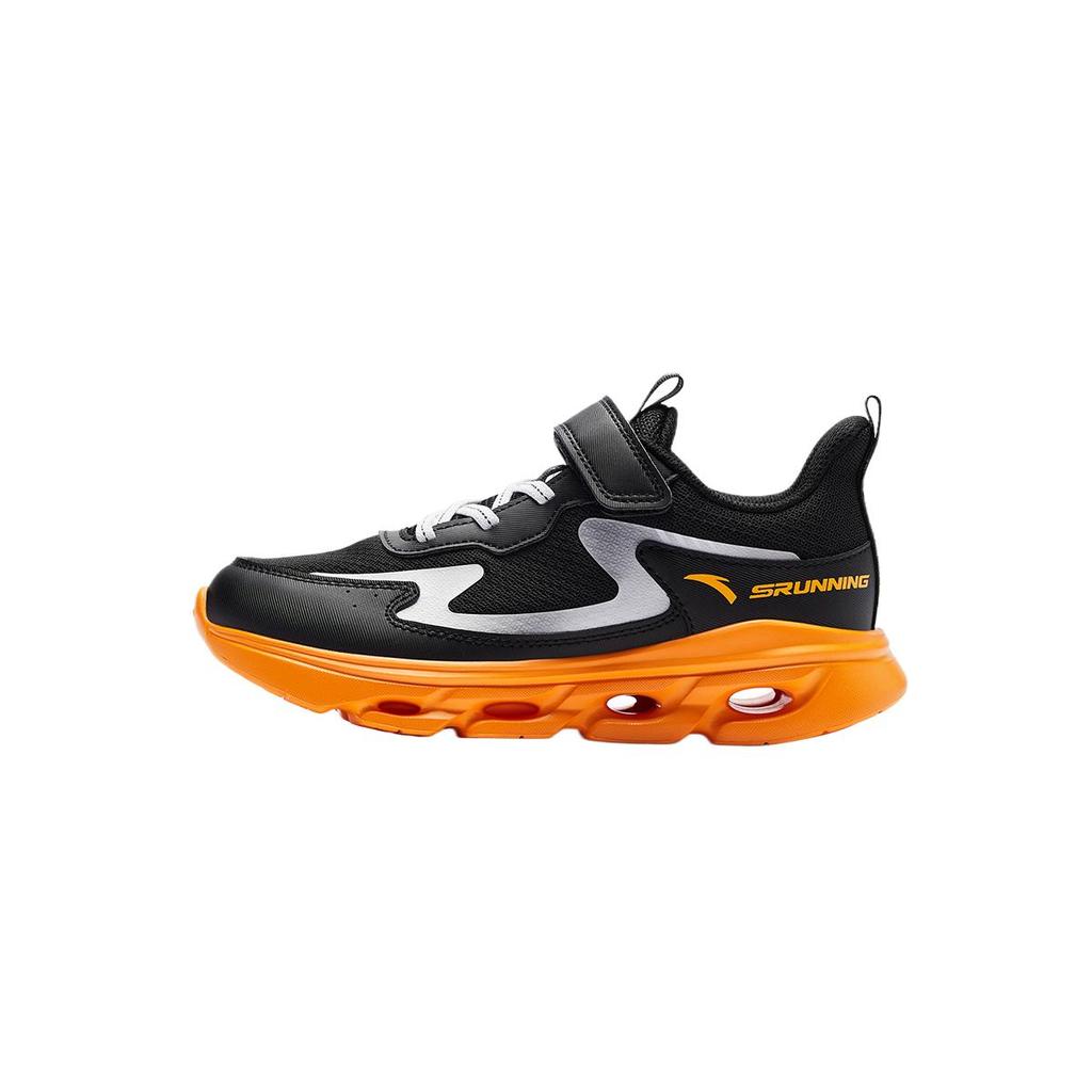 Anta Comfortable Cold-Resistant Breathable Durable Low-Top Kids Running Shoes Kids Sneaker Black Yellow Orange 312445525U-4