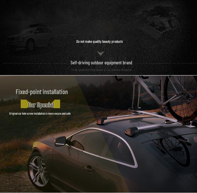 Silent Fixed-Point Roof Rack Crossbar for Mazda, BMW, Outback, etc.