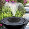Solar Fountain with 8 Nozzles Free-Standing Floating Style Fountain Flower Bird Bath Fountain for Outdoor Garden Pond Pool