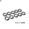 10Pcs Single Ear Stainless Steel Hydraulic Hose Fuel Air Pipe Clamps O-Clips