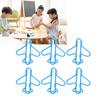 100Pcs Cute Paper Clips Plane Shape Design Covered Wire Bright Color   Paperclips for Scrapbook Card Papercraft
