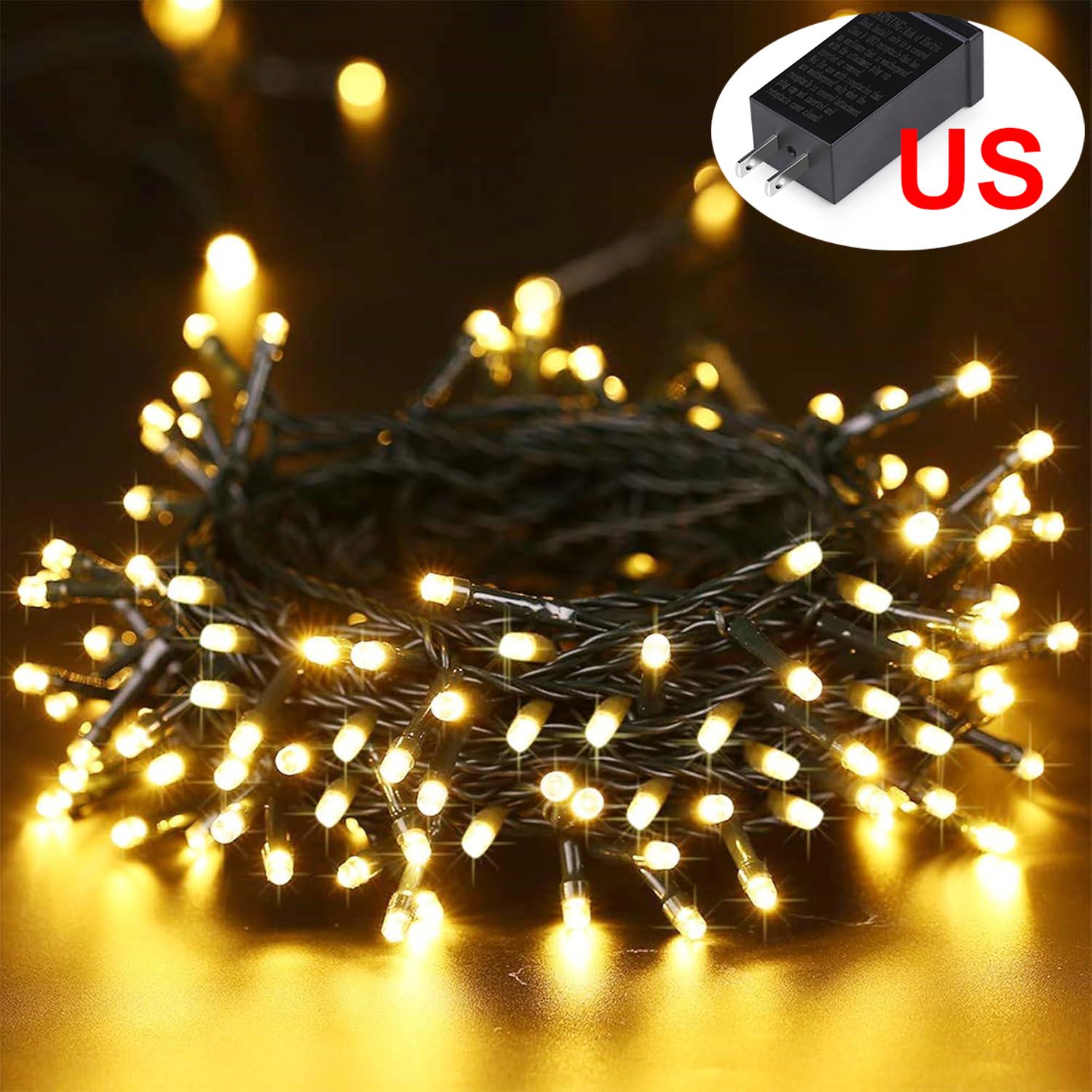 

Super Bright 100-1000 LED Christmas String Lights Waterproof String Lights with 8 Modes Christmas Decorations for Indoor Outdoor 10m 100Lights