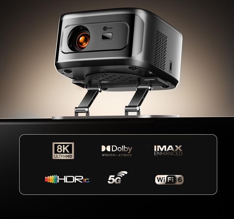 Lecoo Lenovo True 1080P Smart Home Theater Portable Gimbal Projector