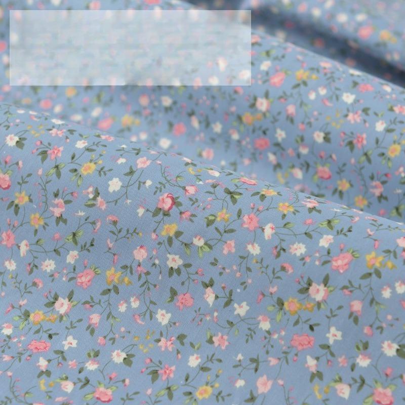 Classics Pastoral Floral Poplin Cotton Fabric DIY Children's Wear Cloth Make Bedding Quilt Decoration Home Sewing Cloth