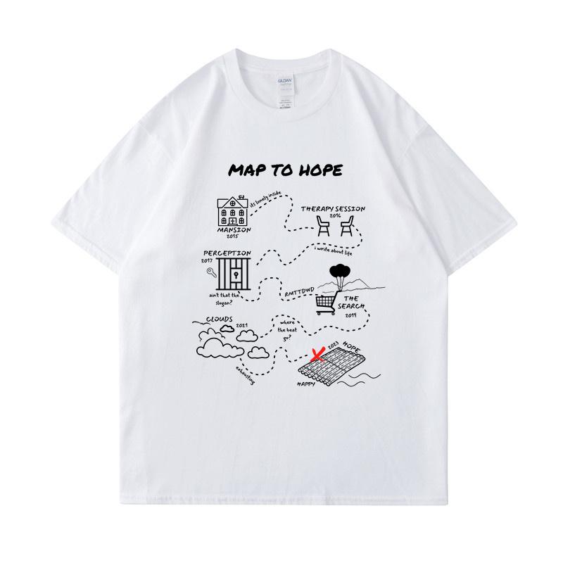 Nf Hope Tour 2023 Shirt Retro NF Rapper Shirt Map To Hope  Cotton T-shirtNF Hope Concert Shirt Music Country Shirt