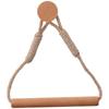 Home Decor Wood & Rope Paper Holder Seamless Screw Wall-Mounted Ring Towel Ring for Bathroom, Home
