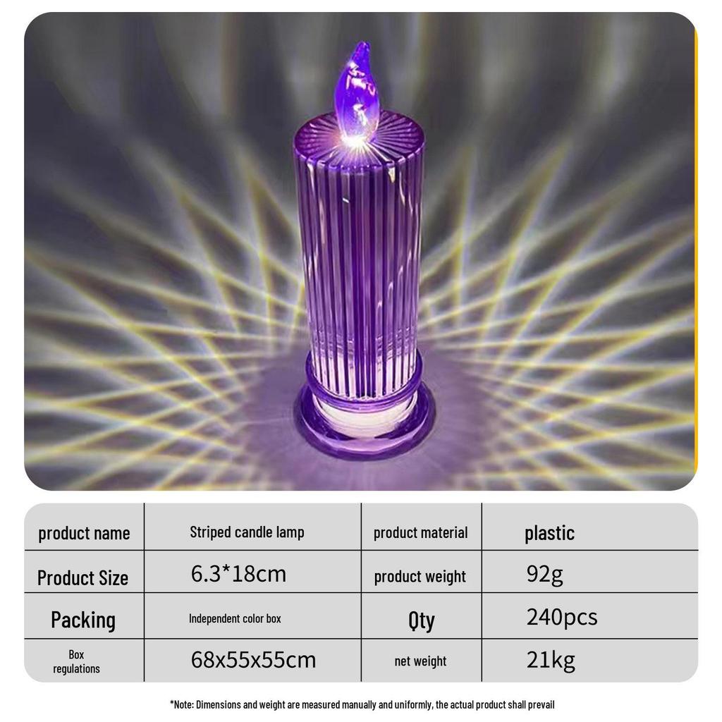 520 Valentine's Day LED Candle: Romantic Festival Simulation Lamp & Creative Desktop Ornament