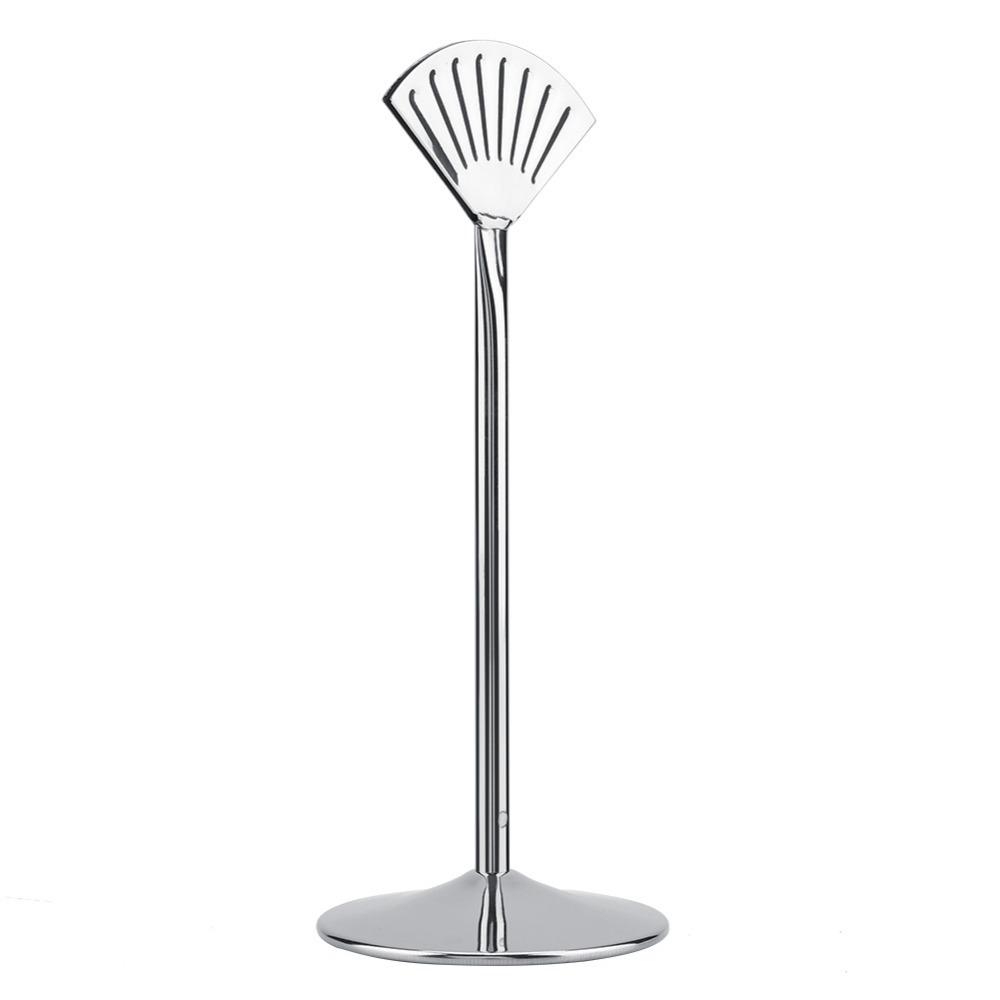 Sturdy Table Number Stand Stainless Steel Place Cards Holder Elegant Table Number Holder  Bar Silver-8inch